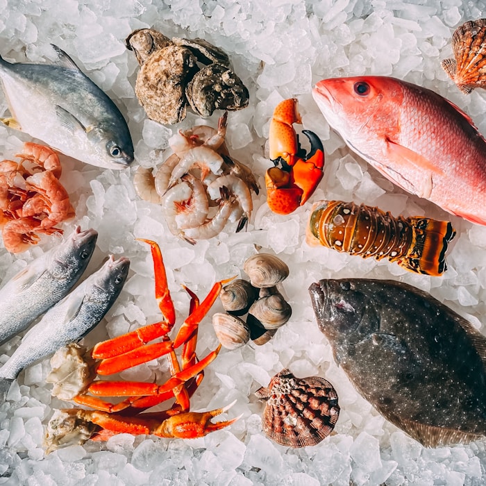 Fresh seafood selection