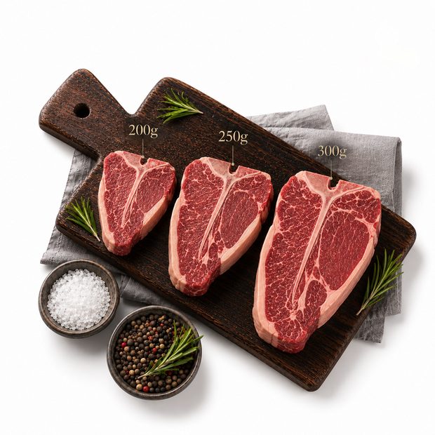 Bone-in Striploin beef cut